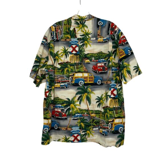 Royal Creations Hawaiian Vintage Cars Men's Button down SS XXL - Picture 6 of 11